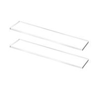 Shelf Inserts Cabinets, Clear Acrylic Heavy Duty Storage Organizer, Stackable Space Saving Kitchen Shelf Rack, Multipurpose Wall Storage for Pantry, Bathroom, Toiletries and Bottles, 12.99 Inch