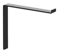 Shelf-Made Knape & Vogt 10 Pulgadas de Profundidad x 1.5 Pulgadas de Ancho x 8.3 Pulgadas de Alto, Negro, Acero, Soporte Decorativo para estantes, 75 Libras