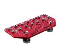 Shelf Pin Drilling Jig 2 in 1 35mm | Aluminum Alloy Cabinet Jig for DIY Hole Drilling | Drill Guide for Shelf Pins & Hinges | Accurate 7 - Hole Template