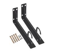 Shelf Rod Bracket Support, Closet Bar Replacement Hardware, Heavy Duty Brackets for Cabinets, Bedrooms, Bathrooms, Garage Storage, Living Room, Apartment and Dormitory Closet Organization