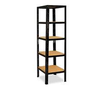 shelfplaza Black 200x60x60cm Estantería Pesada Negra: 5x175kg