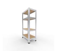 shelfplaza Home 100x30x50cm Estantería Pesada galvanizada: 4x175kg