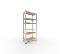 shelfplaza Home 180x80x40 cm Estantería Pesada en galvanizada con 6 baldas y 145 kg de Capacidad de Carga por balda