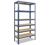 shelfplaza Home 200x70x60 cm Estantería Pesada en Azul pacífica con 6 baldas y 145 kg de Capacidad de Carga por balda
