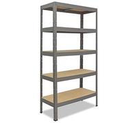 shelfplaza Pro 200x80x45cm Estantería Pesada Gris: 5x200kg