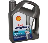 Shell 13510020 Advance Ultra Aceite de Motor para Moto Crucero, Moto de Calle, 4L Volumen
