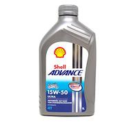 Shell 1525001 Advance Ultra 4 SAE 15W-50 Aceites de Motor para Coches, 1 Litro