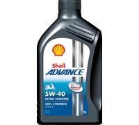 Aceite Scooter Advance Ultra 4T Lubricante Sintético 1L 5W40 SHELL