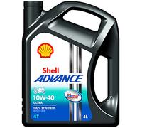 Shell 550053586 Advance 4T Ultra 10W40 (SM/MA2), Plata, Talla única