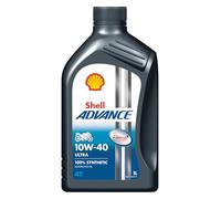 SHELL Aceite de motor 10W-40 Advance API SP 4T Ultra SP MA2 1L Compatible con YIBEN MOTORCYCLES YB, YAMAHA MOTORCYCLES X-CITY