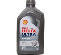 SHELL Aceite de motor 5W-30 Helix ACEA C3 API SM API CF Ultra Prof AM-L 1L Compatible con BMW 5 Touring F11 3 Touring E91, MERCEDES-BENZ Clase C T-modell S204 Clase E T-modell S212