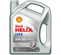 SHELL Aceite de motor 5W-30 Helix Aceite completamente sintético aceite ACEA C3 API SN HX8 ECT 5L Compatible con VW Polo V Hatchback 6R1, 6C1 Golf VII Hatchback 5G1, BQ1, BE1, BE2, SKODA, AUDI