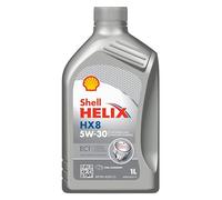 SHELL Aceite de motor 5W-30 Helix Aceite sintético HC (Hydro Cracked) aceite ACEA A3/B4 API SL API CF HX8 1L Compatible con VW Polo V Hatchback 6R1, 6C1 up! Hatchback 121, 122, BL1, BL2, BL3, 123