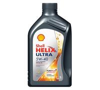 SHELL Aceite de motor 5W-40 Helix ACEA A3/B4 ACEA A3/B3 API SP API CF Ultra 1L Compatible con VW Polo V Hatchback 6R1, 6C1 up! Hatchback 121, 122, BL1, BL2, BL3, 123, PEUGEOT 208 I Hatchback CA, CC