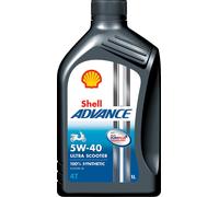 Aceite Scooter Advance Ultra 4T Lubricante Sintético 1L 5W40 SHELL