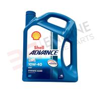 Shell Advance AX7 10W-40 4T Aceite De Motor Para Motocicleta Cuatro Tiempos 4L