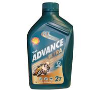 Shell Advance Ultra 2T - Aceite para motor de 2 tiempos, sintético, 1 L