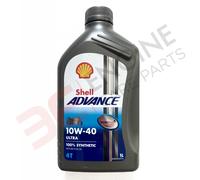 SHELL Aceite de motor 10W-40 Advance Aceite para motor API SM 4T AX7 1L