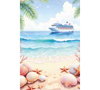 Shell Beach Cruise Journal: 14-Day Cruise Vacation Planner with Pre-Cruise Travel Pages, Daily Log & Memory Book