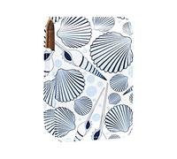 Shell Blue Cute Lip Gloss Holder Lipstick Case Portable Mini Lipstick Storage Box Travel Lipstick Organizer Case with Mirror for Women, Varios colores, 9.5x2x7 cm/3.7x0.8x2.7 in