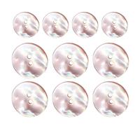 Shell Buttons Bulk - 10pcs Round Clothing Buttons | 2-holes Design River Shell Cardigan Button For Suit, Coat, Windbreaker, Sweater And Others