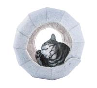 Shell Cat Bed House - Cueva para gatos plegable multifunción de 16 | 14 pulgadas | Bolas de para gatos, túneles, interactivos para gatos, cachorros y perros de interior