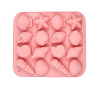 Shell Chocolate Mold - 16 Cavity Easy Release No tick Baking Supplies | Silicone Craft Molds Home Bar Coffee Shop Bakery Picnic Chocolate Jelly Cookie Mini Postre