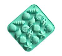 Shell Chocolate Mold - 16 Cavity Easy Release No tick Baking Supplies | Silicone Craft Molds Home Bar Coffee Shop Bakery Picnic Chocolate Jelly Cookie Mini Postre