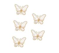 Shell Clothing Clothes Brooches for Women Decorative Animal Lapel Pins Button Pin Butterfly Brooch Man-Made Pearl