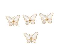 Shell Clothing Clothes Brooches for Women Decorative Animal Lapel Pins Button Pin Butterfly Brooch Man-Made Pearl