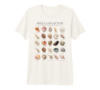 Shell Collector Conchas Marinas comunes del Mundo Arte Vintage Camiseta Premium