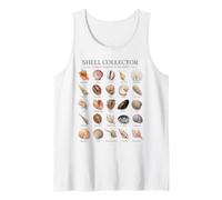 Shell Collector Conchas Marinas comunes del Mundo Arte Vintage Camiseta sin Mangas