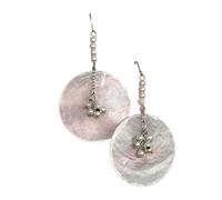 Shell Disc & Pearl Drop Earrings for Women, Exquisite Versatile Statement Dangle Earrings, Fashion & Gift Jewelry