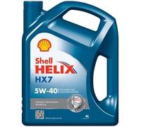 SHELL Helix HX7 Aceite de motor 5W-40 Aceite para motor 4L 550070319