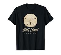 Shell Island Florida Shelling Gift Souvenir Sand Dollar Camiseta