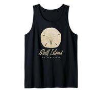 Shell Island Florida Shelling Gift Souvenir Sand Dollar Camiseta sin Mangas