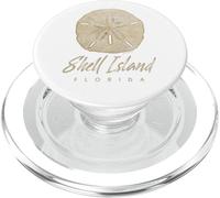 Shell Island Florida Shelling Gift Souvenir Sand Dollar PopSockets PopGrip para MagSafe