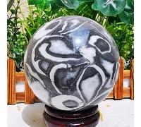 Shell Jasper Thousand Eye Stone Crystal Quartz Crystal Ball Ornaments (Size : 1200-1300g)