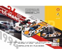 Shell Porsche 962 LM Ganador 24Hr Le Mans 1994 Set 1:64 Tiny City COMBO64004
