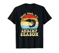 Shell, sí, es la Temporada de camarones Retro Meme Seafood Camiseta