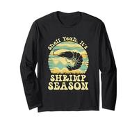 Shell, sí, es la Temporada de camarones Retro Meme Seafood Manga Larga