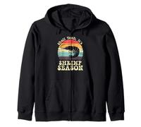 Shell, sí, es la Temporada de camarones Retro Meme Seafood Sudadera con Capucha