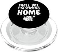 Shell: Sí, me quedo en casa, Linda Fiesta introvertida con Tortugas PopSockets PopGrip para MagSafe