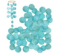 Shell Wind Chime, Natural Shells with 2 Holes For Seashell Wind, 100 Pieces 2inch DIY Natural | Elegant Beach Shell Winds Chime For Jewelry Making Wreath Garland Lamp Shade Wall Home Office Farmhouse