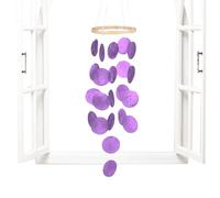 Shell Wind Chimes - Decoración costera de Windchime | Boho Sounding Ornament Hangy para Wife Girls Beach Home Porch Porch Garden Patio Decor