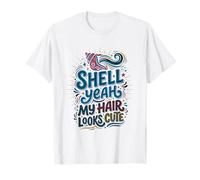 Shell Yeah Beach Mermaid Girl Summer Camiseta