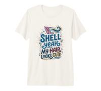Shell Yeah Beach Mermaid Girl Summer Camiseta Premium