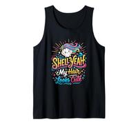 Shell Yeah Beach Mermaid Girl Summer Camiseta sin Mangas
