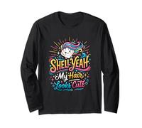Shell Yeah Beach Mermaid Girl Summer Manga Larga