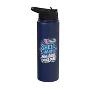 Shell Yeah Beach Mermaid Girl Summer Stainless Steel Insulated Water Bottle